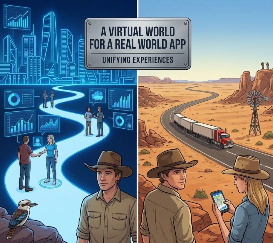 A Virtual world for a Real world app